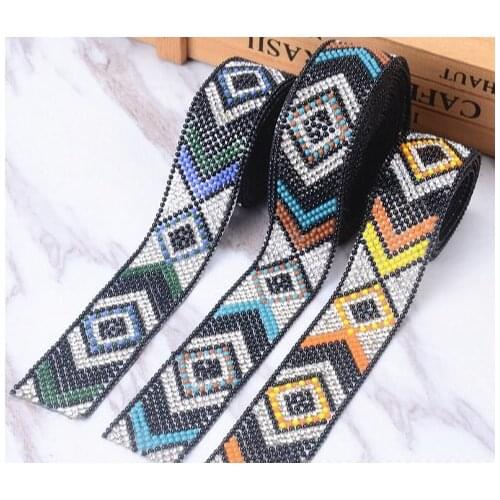 100cm gembling rhinestone sticker sheets luxurious decor Self Adhesive Scrapbooking Sticker shoes decoration