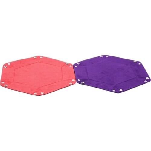 Dice Tray Purple Dice Box For Games Dice Storage Folding Dice Storage Rolling Tray For Use Game Accessories