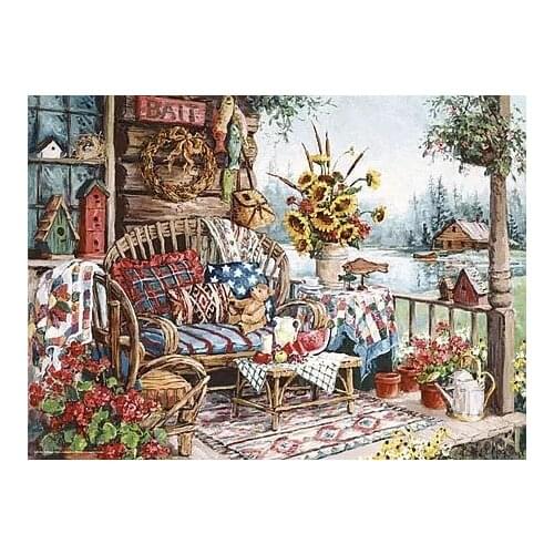 Oneroom Dmc Cross stitch series Home decoration 14/16/18/28 Diy Needlework kits embroidery Cross stitch kit sunshine home