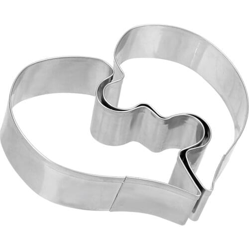 NICEYARD Cookie Cutter Bakeware Biscuit Mold Stainless Steel Gadgets Cookie Tools Love Puzzle 2Pcs/set Kitchen Tools