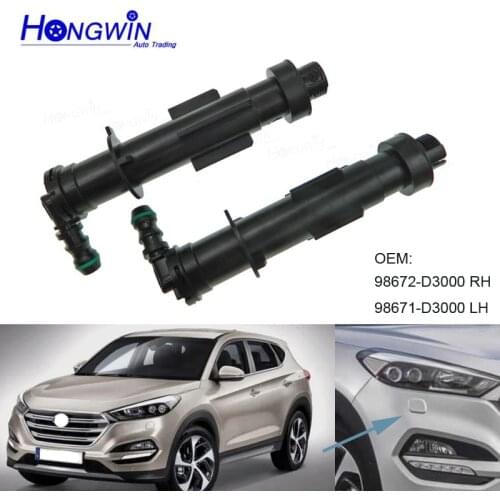 TELESCOPE ASSY-HEAD LAMP NOZZLE ASSY-HEADLAMP WASHER Cleaning Sprayer Jet For Hyundai Tucson 2017 2018 Headlight washer