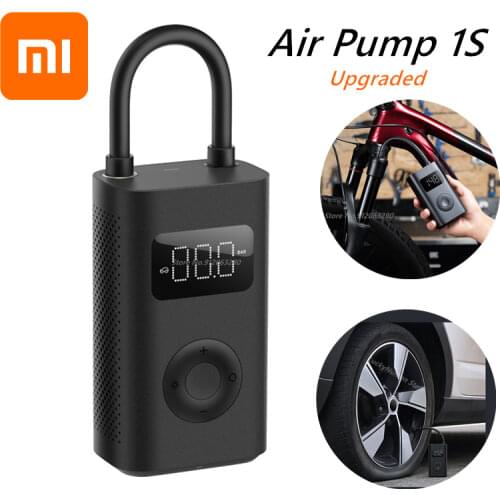 Xiaomi Portable Tire Air Compressor 1S Smart Digital Tire Pressure Detection Electric Inflator Pump For Car Tyres Football Bike