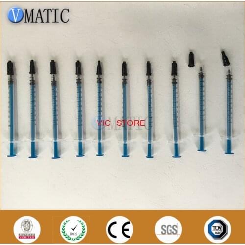 High Quality Non Sterilized High Recommendation Dispensing Syringes 1cc/Ml Plastic With Black Syringe Cap Stopper