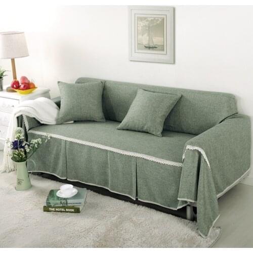 Solid Color Slipcover Stretch Four Season Sofa Covers Furniture Protector Polyester Couch Cover Sofa Home Textile 1/2/3/4 Seater
