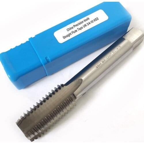 HSS Unified thread plug tap unc unf 3/4 3/4" 3/4-10 Fine screw Thread Straight Flute taps unef uns 3/4-12 3/4-14 3/4-18 3/4-20
