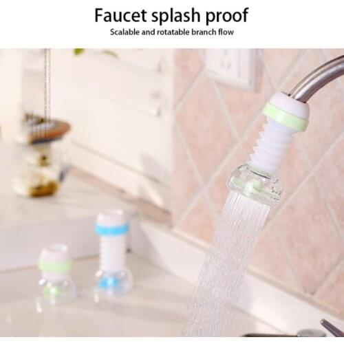 Rotation Kitchen Faucet Spouts Sprayers PVC Shower Tap Water Filter Purifier Nozzle Filter Water Saver For Household Kitchen