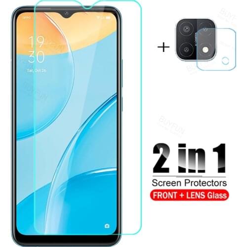 2in1 Tempered Glass for OPPO A15 Glass Camera Lens Protector Film For OPPO A15 OPPOA15 Safety Protective Glass Case