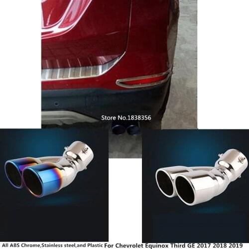 For Chevrolet Equinox Third GE 2017 2018 2019 2020 Car Muffler Exterior End Pipe Outlet Stainless Steel Exhaust Tip Tail 1pcs