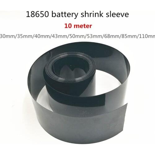 10m PVC Heat Shrink Tube Shrink Tube A Variety Of Specifications 18650 Battery Shrink Sleeve Insulation Casing Heat Shrink Black