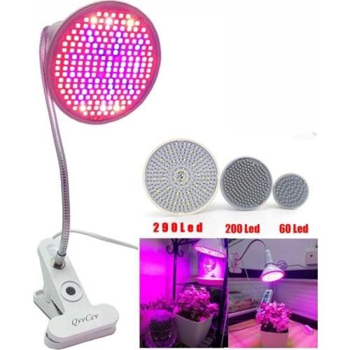 60 126 200 Led Grow Light bulb 360 Flexible Lamp Holder Clip for Plant Flower vegetable Growing Indoor greenhouse hydroponicsR1