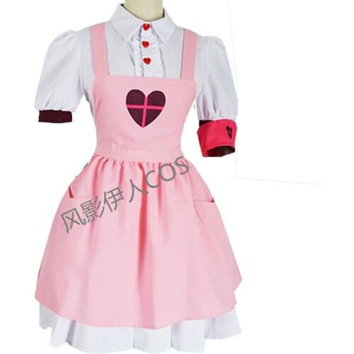 2021 Youtuber Natori Sana Maid Apron Dress Nurse Uniform Outfit Cosplay Costumes