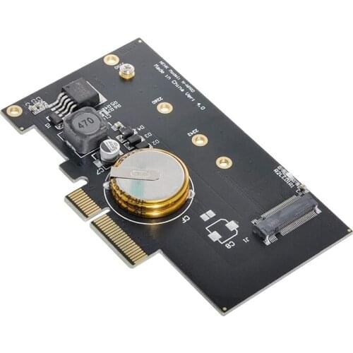 PCI-E 3.0 X4 to M.2 NGFF M Key SSD Nvme Card Adapter PCI Express with 4.0F Super Capacitor Power Failure Protection