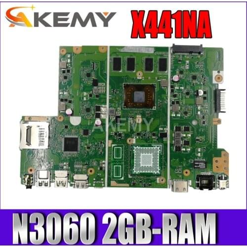Akemy X441NA Laptop Motherboard For Asus X441N X441NA F441N Laptop mainboard W/ N3060 2GB-RAM