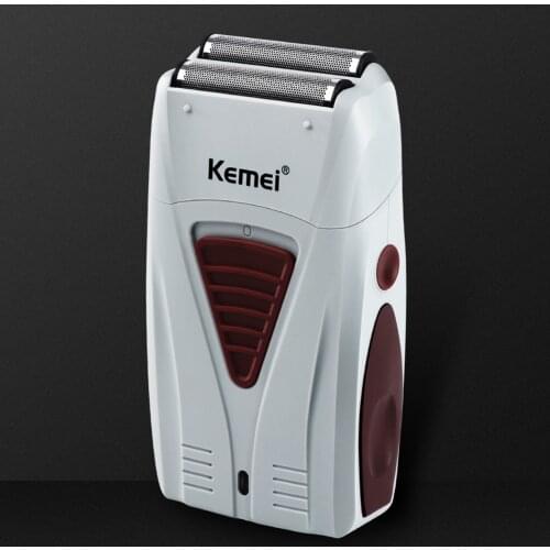 Kemei electric Shaver KM-3382 rechargeable reciprocating shaver mens shaver beard trimmer baldhead oilhead white floating shave