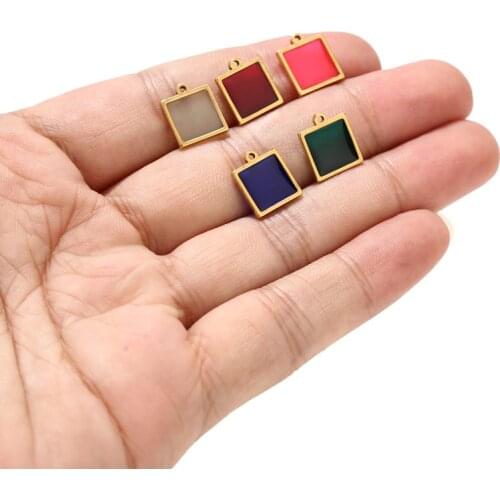 Stainless steel Crystal Beads Pendants Jewelry Findings for Necklace Bracelet Ankle Earring Hair Ornaments Jewelry DIY Making