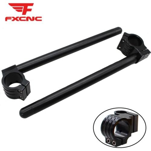CNC Black Motorcycle Handle Bar Handlebars Clipons Clip On Ons For Suzuki GSXR600 GSXR750 GSXR 600 750 2006 2007 2008 2009 2010