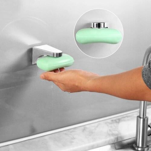 1PCS magnetic soap holder, strong suction cup, soap box, household bathroom soap box gadget