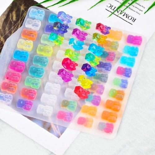 DIY Bear Silicone Mold For Resin Fondant Epoxy Resin Molds Pendant Jewelry Tools