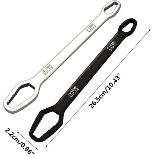Double End Wrenches Universal Spanner 14-22mm 8-13mm Wrench Key Screw Nuts Repair Quick Release Wide Used Professional