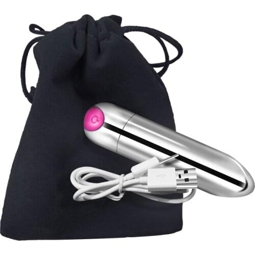 USB Rechargeable Mini Bullet Dildo Vibrator 10 Speed Waterproof G-spot Clitoris Stimulator Anal Massager Adult Sex Toy for Woman