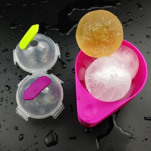 5CM Round Ball Ice Cube Mold DIY Ice Cream Maker Plastic Ice Mould Whiskey Ice Tray for Bar Tool Kitchen Gadget Accessories