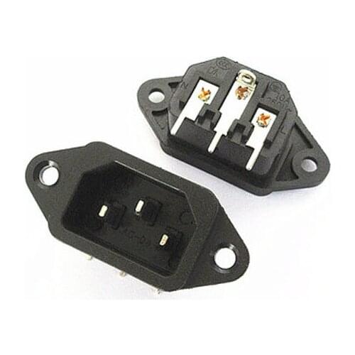 HOT NEW Power socket furniture socket general accessories male head female head 3 holes AC-04 AC-04A 3PIN