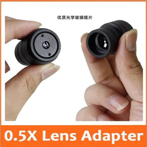 0.5X CCD Digital camera connector with Biologica Microscope Electronic Eyepiece 0.5 times Reduction lens C interface 23.2mm