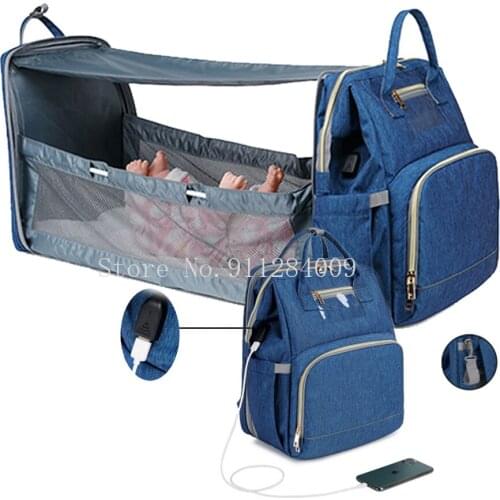 Maternity Bag Baby Diaper New USB Charging Multifunction Waterproof Oxford Maternity Mommy Stroller Bag Backpack Baby Diaper Bag