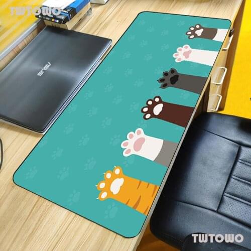 Cute Baby Cat Paw Comfort Mouse Mat Gaming Mousepad Big Promotion Russia Xl Keyboard Laptop PC Notebook Desk Pad