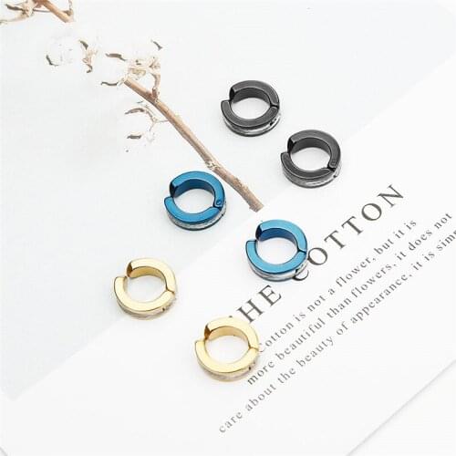 Fashion Design Figure Stainless steel Earrings For Women Girls Simple Style 316L Clip Ear Jewelry Party Gifts 2 pieces