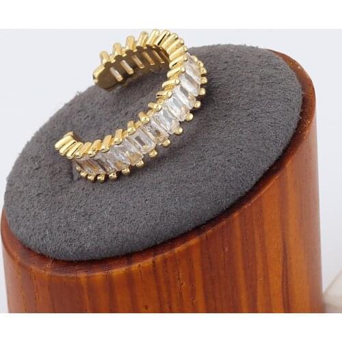 New Arrival Trendy Rhinestone Round Opening Adjustable Size Rings For Women fashion Crystal Jewelry Fashion Oorbellen