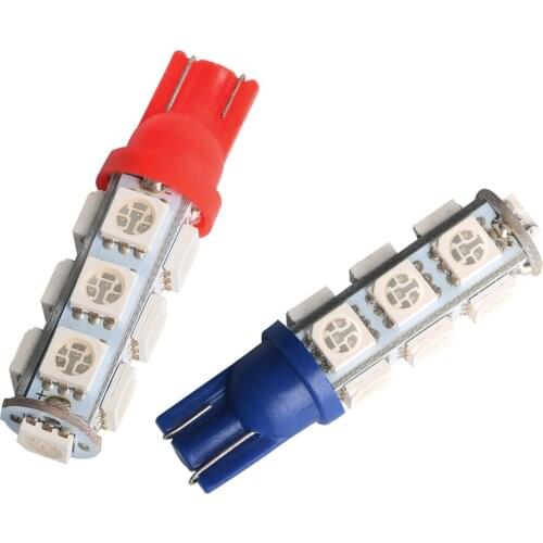 Wholesale 100pcs Car LED Lights T10 W5W 194 168 For Width Clearance Lamps Side Marker Parking Lights 12V Diode 5050 SMD Yellow