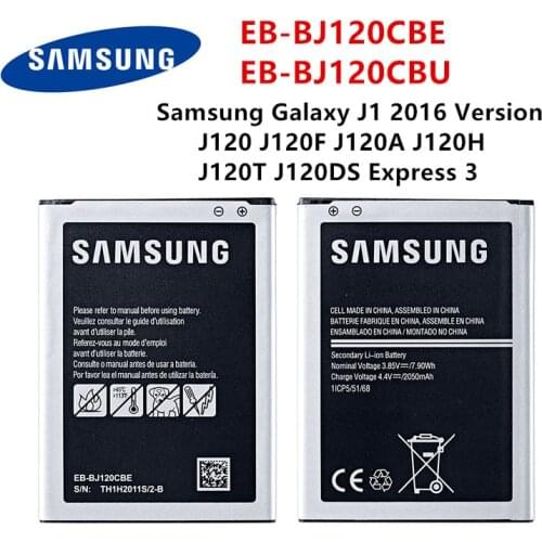 SAMSUNG Orginal EB-BJ120CBE EB-BJ120CBU 2050mAh Battery For Samsung Galaxy Express 3 J1(2016) J120 J120F J120A J120H J120T