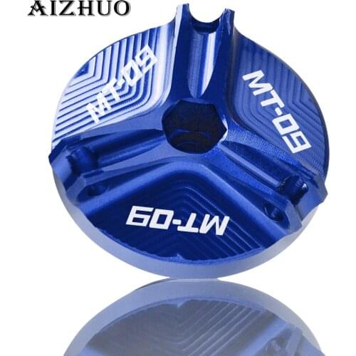Motorcycle Engine Oil Drain Plug Sump Nut Cup Oil Filler Cap Plug Cover For YAMAHA MT-09/FZ-09 MT09 MT 09 2013-2017 2014 2015