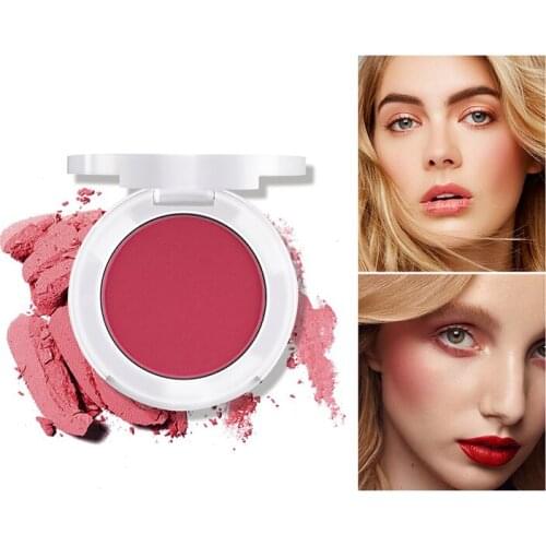 Face Blusher Powder Rouge Makeup Cheek Blusher Powder Minerals Palettes Blusher Brush Palette Cream Natural Blush