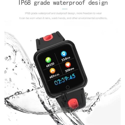 P68 sports Wristbands Smart Band Heart Rate Monitor Fitness Bracelet IP68 Waterproof Smart Band Bluetooth for IOS Android Phone