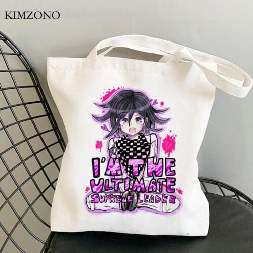 Danganronpa shopping bag tote shopping eco reusable canvas bolsa bag jute string boodschappentas sac cabas cabas