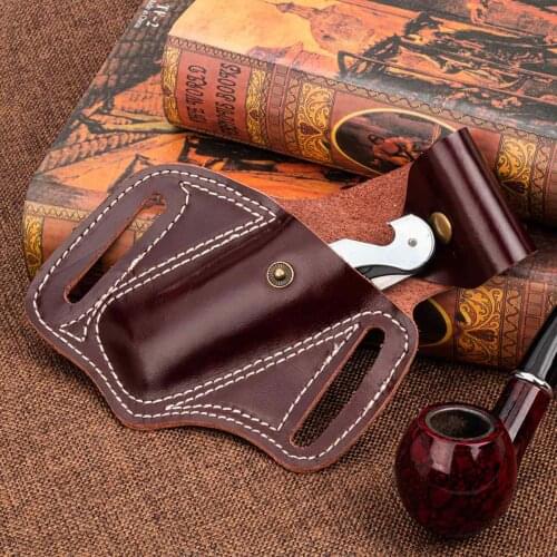 Tactical Multifunction Belt New Multitool Genuine Leather Sheath Pocket Portable Multi-tool Storage Bag For Hunting Camping