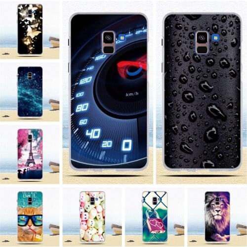 TPU Case For Samsung Galaxy A8+ A8 Plus (2018) A730F Back Phone Cover For Samsung A8 Plus 2018 Case Silicone Shell Print Pattern