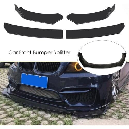 Universal Adjustable Universal Car Front Bumper Splitter Lip Body Kit Spoiler Diffuser Lip For BMW For Benz For Audi For VW