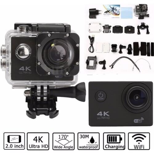 Waterproof Camera 2.0'' LCD H9 4K Ultra HD Video FHD 1080P 170 Degree WiFi Sports DV Action Camcorder Sport Outdoor Travelers