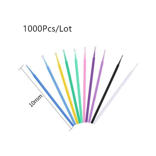 1000Pc Disposable Micro Brushes Cotton Swabs Lashes Brush Eyelash Extension Tools Mascara Wands Applicator Cosmetic Makeup Tools