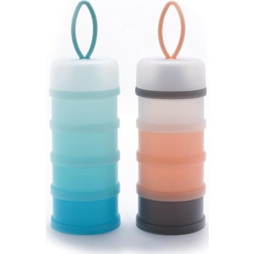 4 Layer Detachable Baby Food Storage Box Essential Cereal Milk Powder Boxes Portable Toddle Milk Container Feeding Accessories
