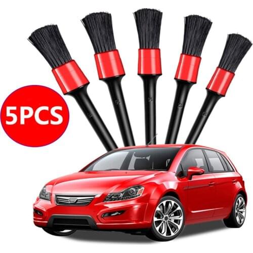 5 Pieces of Universal Wheel Dashboard Air Outlet Car Beauty Cleaning Tool Car Wash Accessories Beauty Brush Car Cleaning Brush
