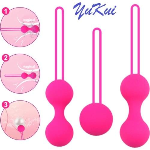 Safe Silicone Vagina Balls G Spot Vibrator Stimulator Vaginal Kegel Geisha Ball Tighten Exercise Sex Toys for Women Anal Toys