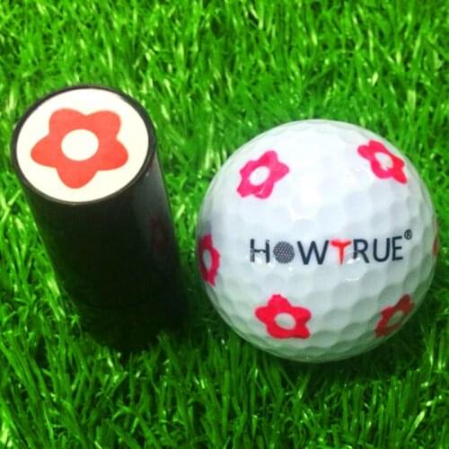 Golf Ball Sticker Quick-dry Plastic Golf Ball Stamper Stamp Marker Impression Seal Golf Club Accessories Symbol Souvenir Gift