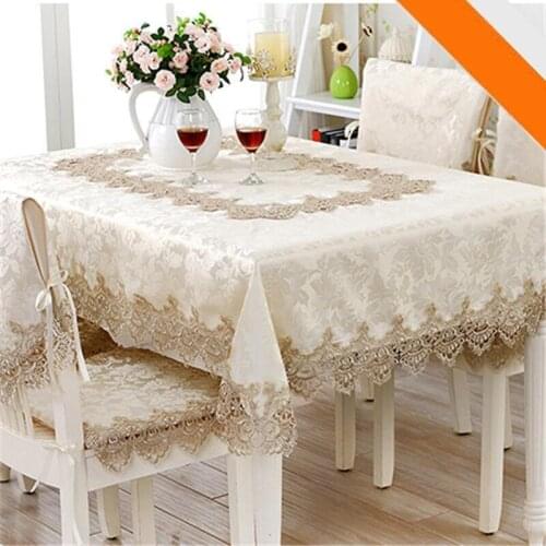 DIFUNINA Jacquard Tablecloths On The Table