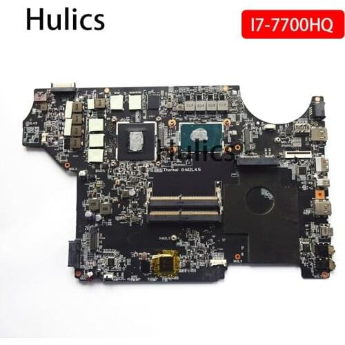Hulics Original For MSI GE62VR GE72VR MS-16JB MS-16JB1 VER 1.0 Laptop Motherboard W/ CPU SR32Q i7-7700HQ N17E-G1-A1