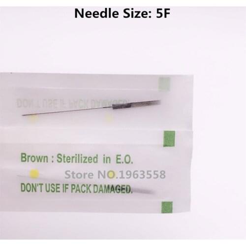 Free Shipping 100Pcs 5F Needles For Permanent Makeup Good Quality Traditional Tattoo Needles Independent Package
