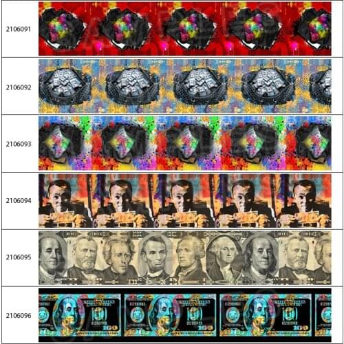 Cash Money Grosgrain Ribbon Ribbon 10 Yards DIY Handmade Accessories Decoration